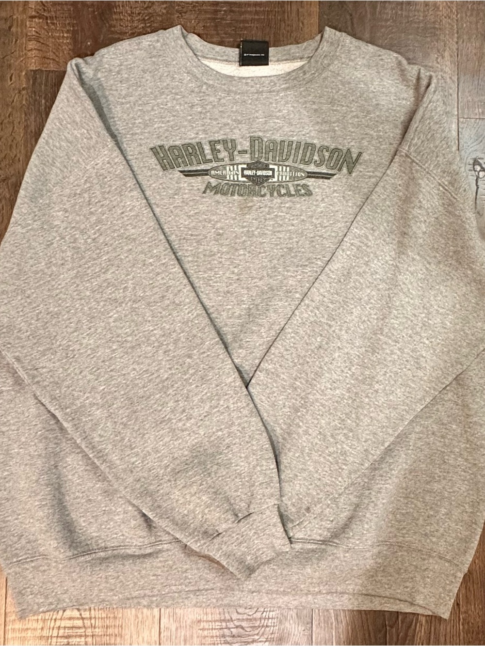 Harley-Davidson Light Gray Logo Crew Sweatshirt